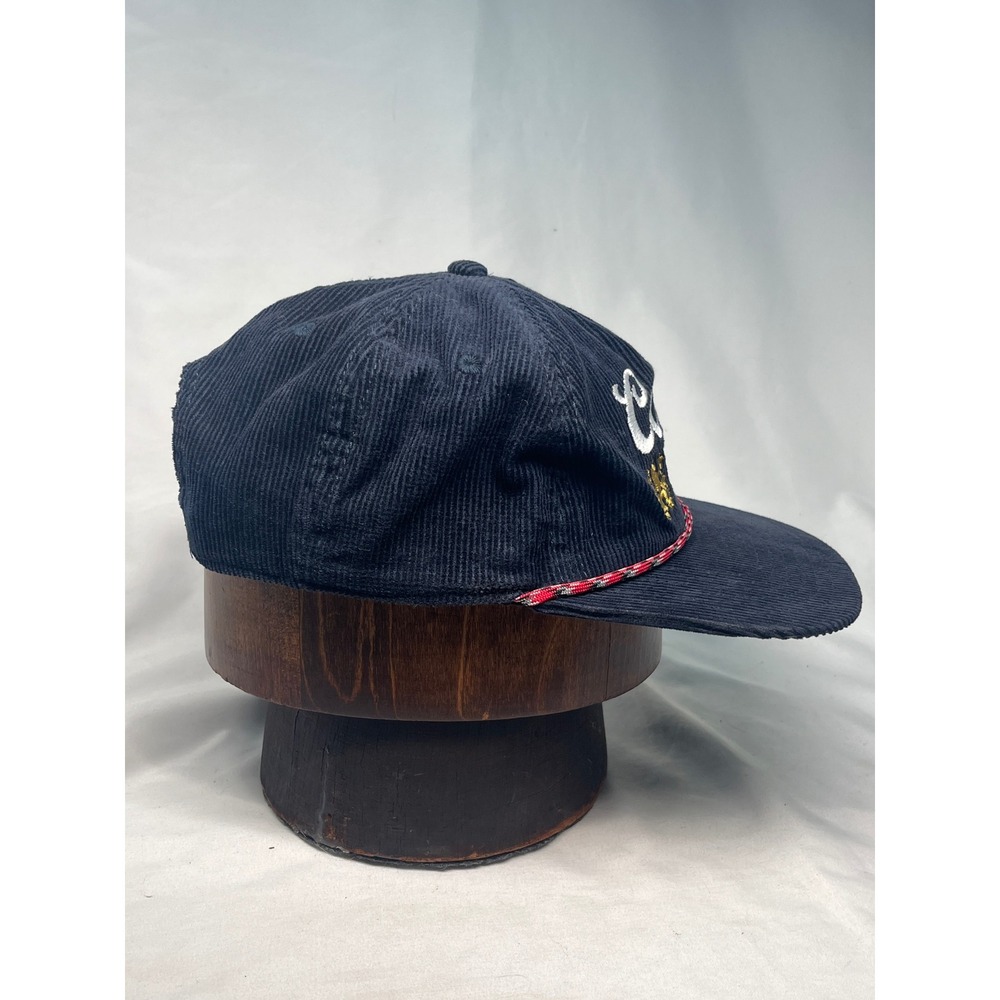 Coors Banquet Navy Blue Corduroy Red Rope Snapback Retro Vintage Style Hag Cap - Picture 8 of 16